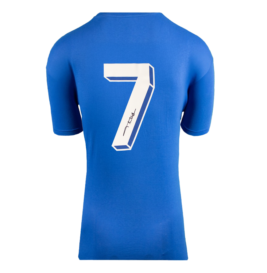 Paolo Maldini Paolo Maldini Back Signed Italy T-Shirt Jersey Italy MALDINI   Signed ITALY Home Shirt ICONS Maldini 7 Retro