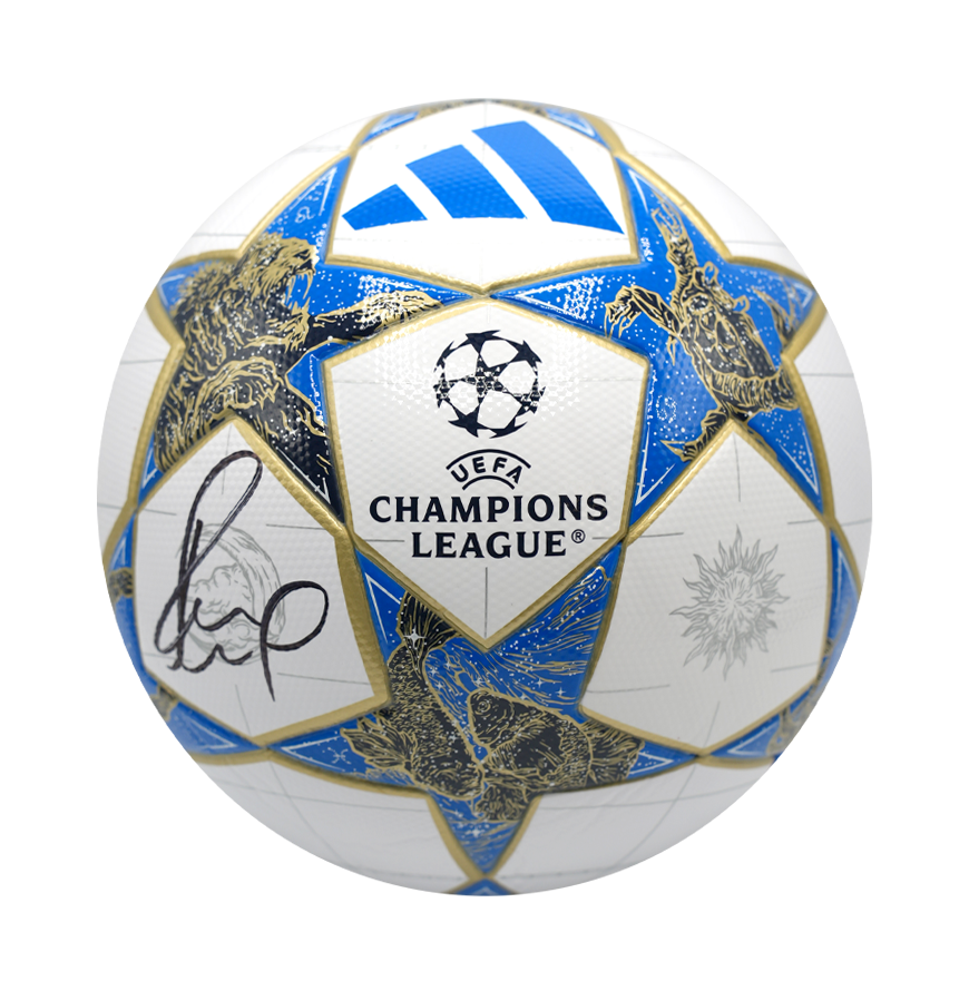 Paul Scholes Signed Ball UEFA Champions League Football Signed Autographed Autograph Scholes SCHOLES ICONS