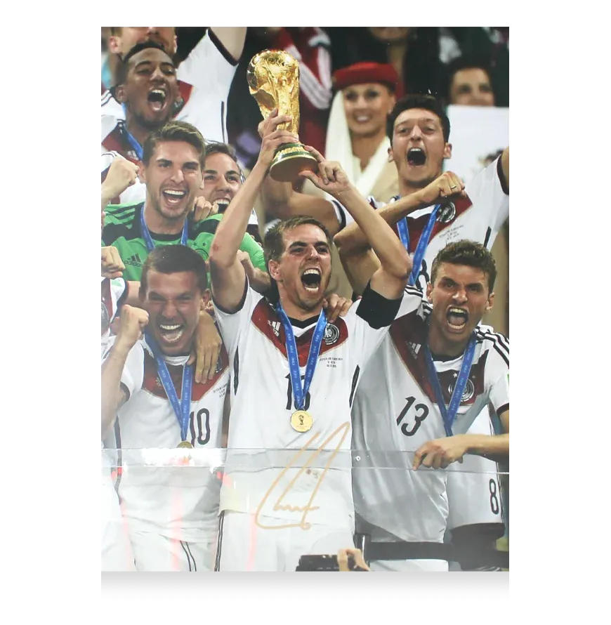 Philipp Lahm Signed Germany Photo: FIFA World Cup Winner Signed Icons Autographed LAHM   ICONS Signed Autograph Lahm