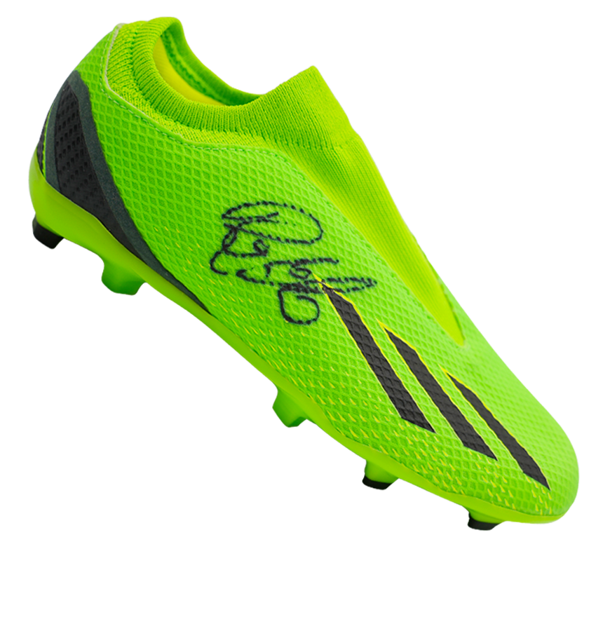Raphinha Signed Adidas Green Boot Shoe Autograph Autographed Raphinha  Signed Autograph Autographed ICON