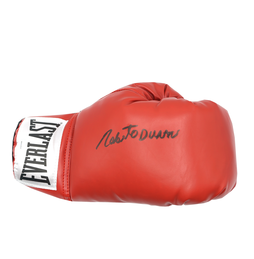 Roberto Duran Signed Everlast Red Boxing Glove Signed Autograph Autographed Glove ICONS duran  Glove