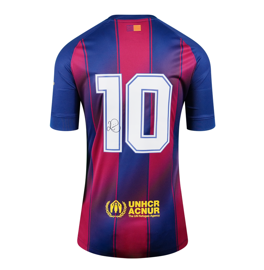 Romario Back Signed FC Barcelona 2025-26 Home Shirt Signed Autograph Romario Jersey 25/26 Autographed Retro Barcelona  Autographed ICONS