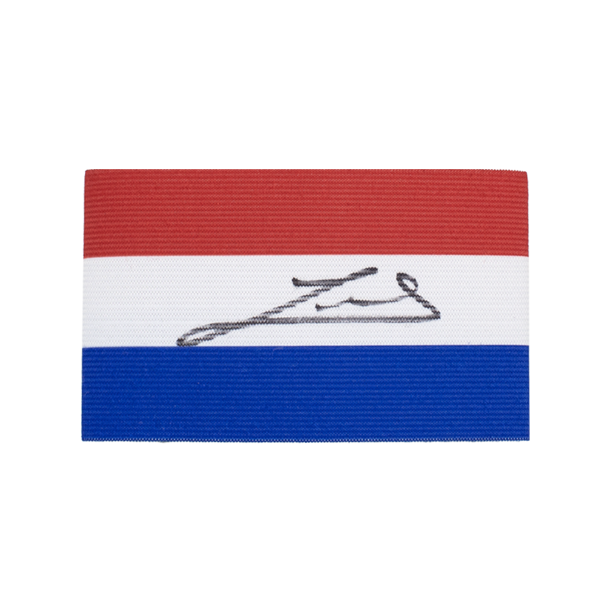 Ruud Gullit Signed Netherlands Captain's Armband  Autographed Autograph Gullit Signed Holland  GULLIT Signed  ICONS Gullit  Retro