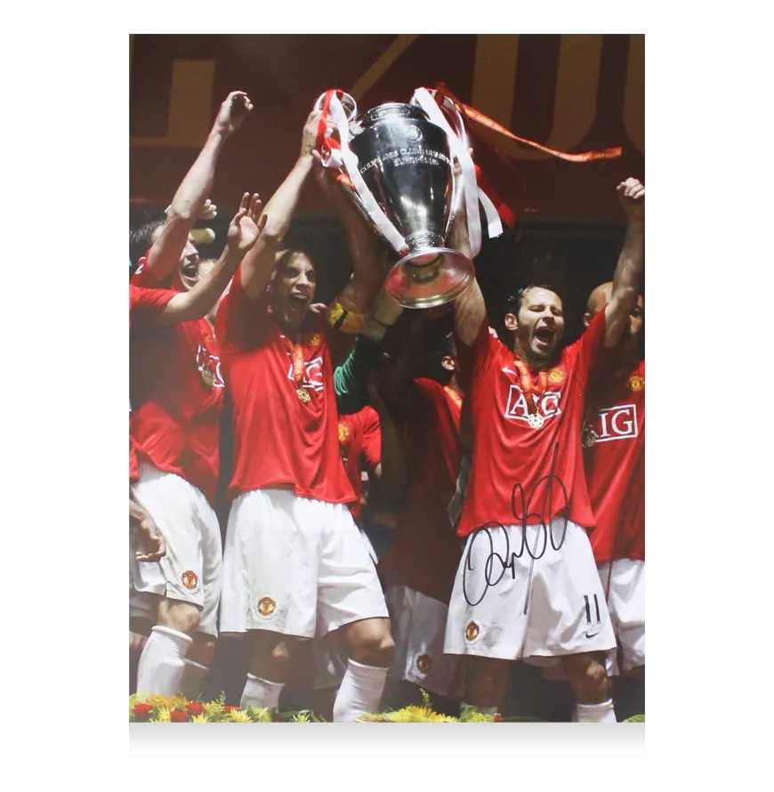 Ryan Giggs Signed Manchester United Photo: UEFA Champions League Winner  Autograph Signed Man Utd Photo GIGGS 11 Signed ICONS