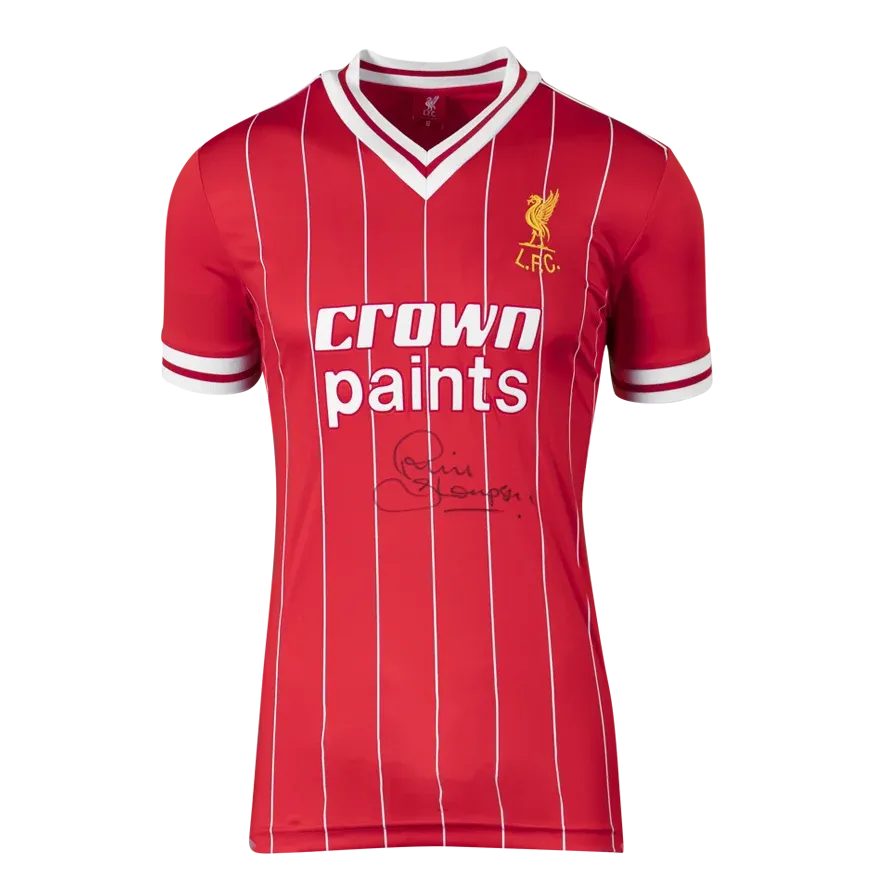 Phil Thompson Front Signed Liverpool 1982-83 Home Shirt  Shirt Jersey Liverpool Retro 82/83  Autograph Autographed  ICONS