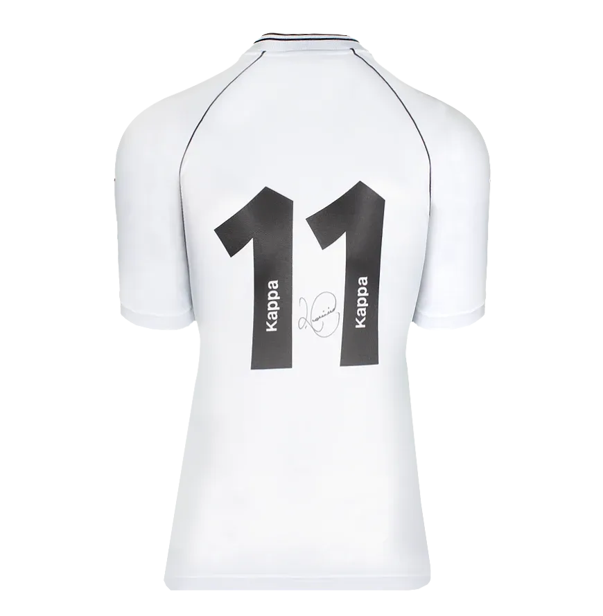 Romario Back Signed Vasco da Gama Retro Shirt Shirt Signed Autograph Romario Vasco Autographed Retro  Autographed ICONS
