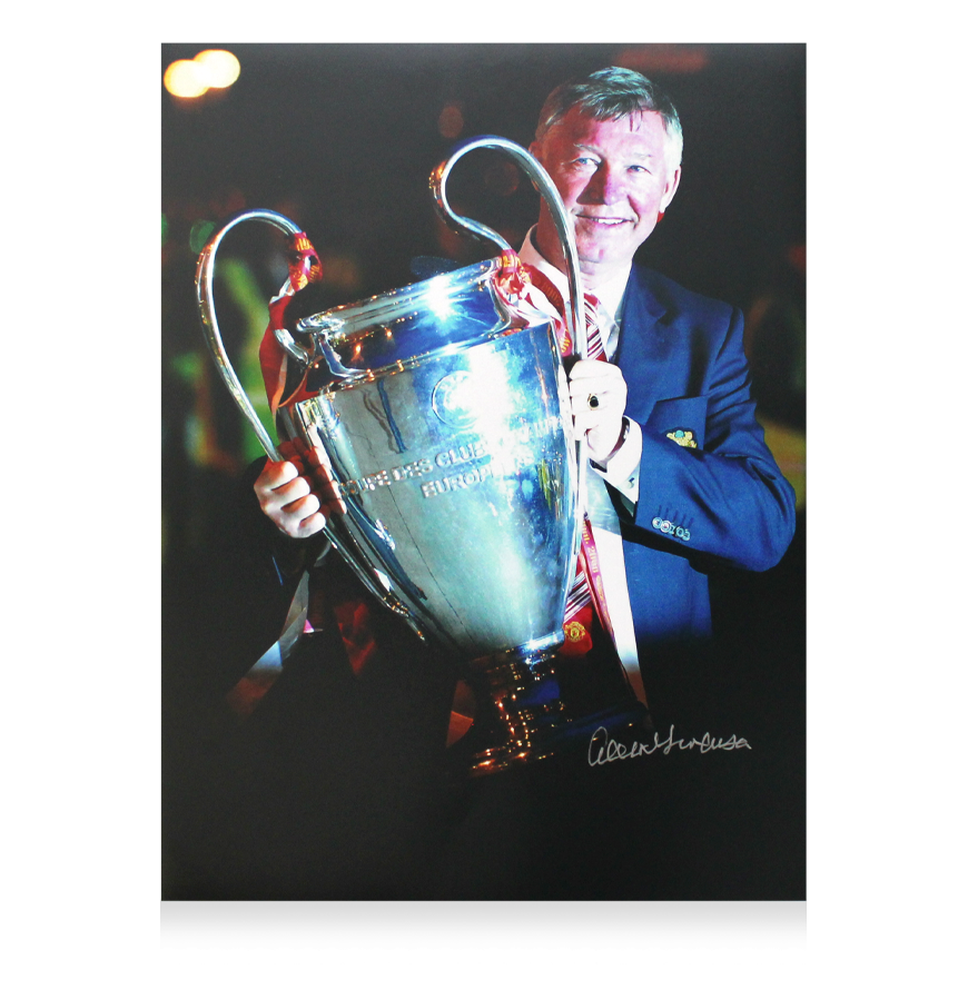 Sir Alex Ferguson Manchester United Photo: UEFA Champions League Winner  Signed FERGUSON Photo Man Utd  Signed Autograph Autographed Manchester