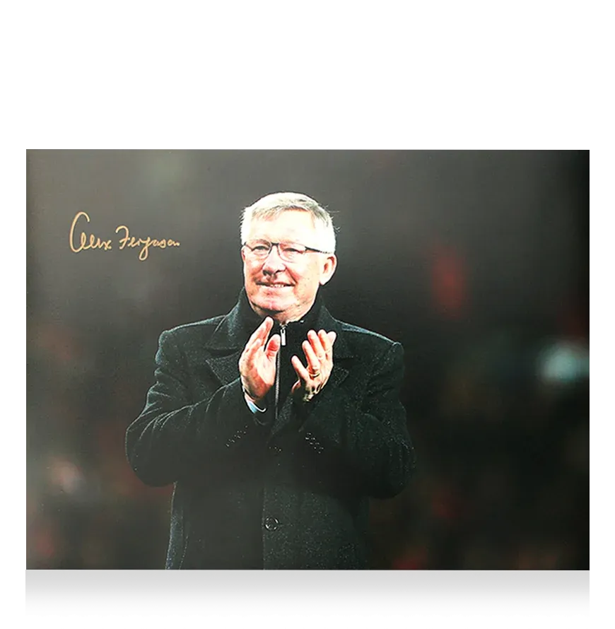 Sir Alex Ferguson Signed Manchester United Photo: Hand Clap Signed FERGUSON Photo Man Utd  Signed Autograph Autographed Manchester