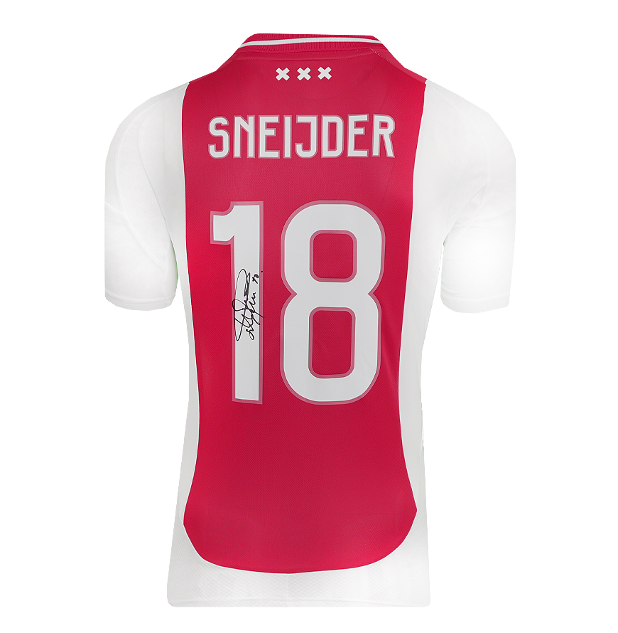 Wesley Sneijder Wesley Sneijder Back Signed Ajax 2024-25 Home Shirt Jersey Autograph Snejder  Signed Ajax  SNEJDER  Signed  ICONS