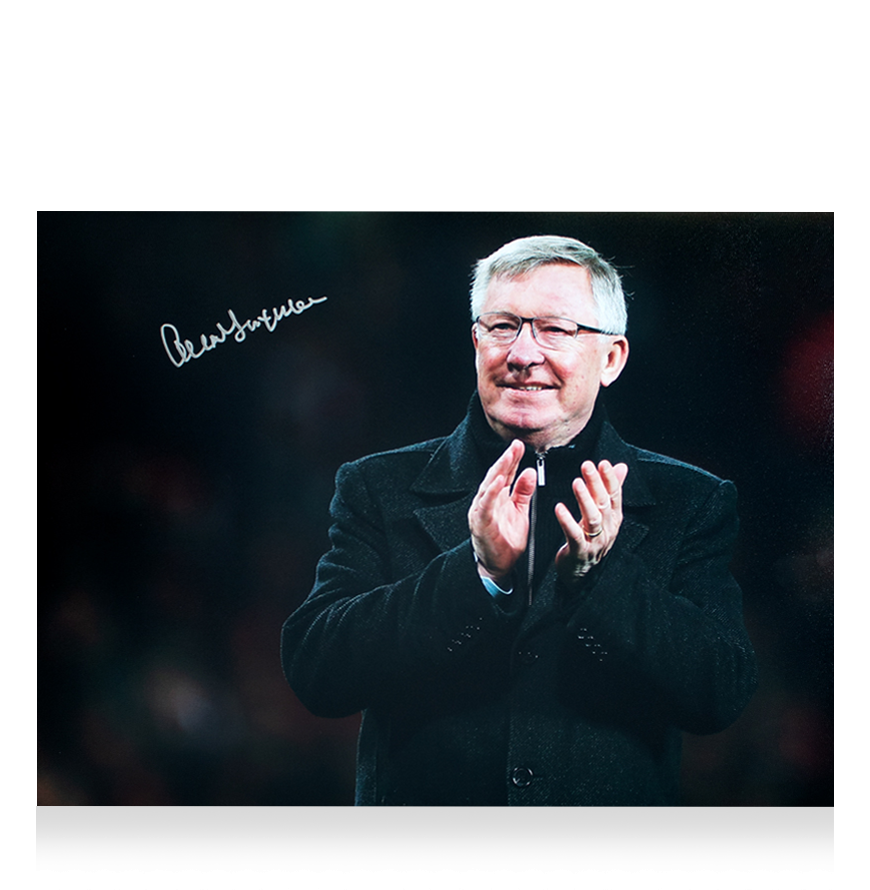 Sir Alex Ferguson Manchester United Photo: The Boss  Signed FERGUSON Photo Man Utd  Signed Autograph Autographed Manchester