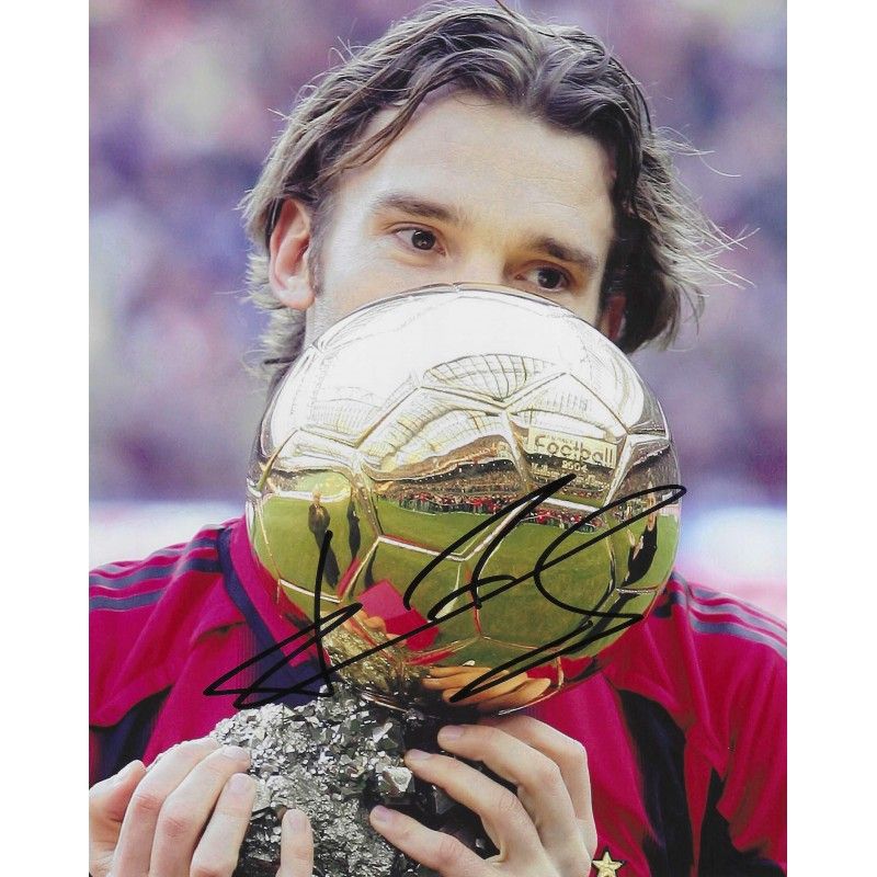 Ac Milan Andriy SHEVCHENKO autograph  Signed photo 8x10 inch. Autographed Signed Sheva  Milan Autographed SHEVCHENKO