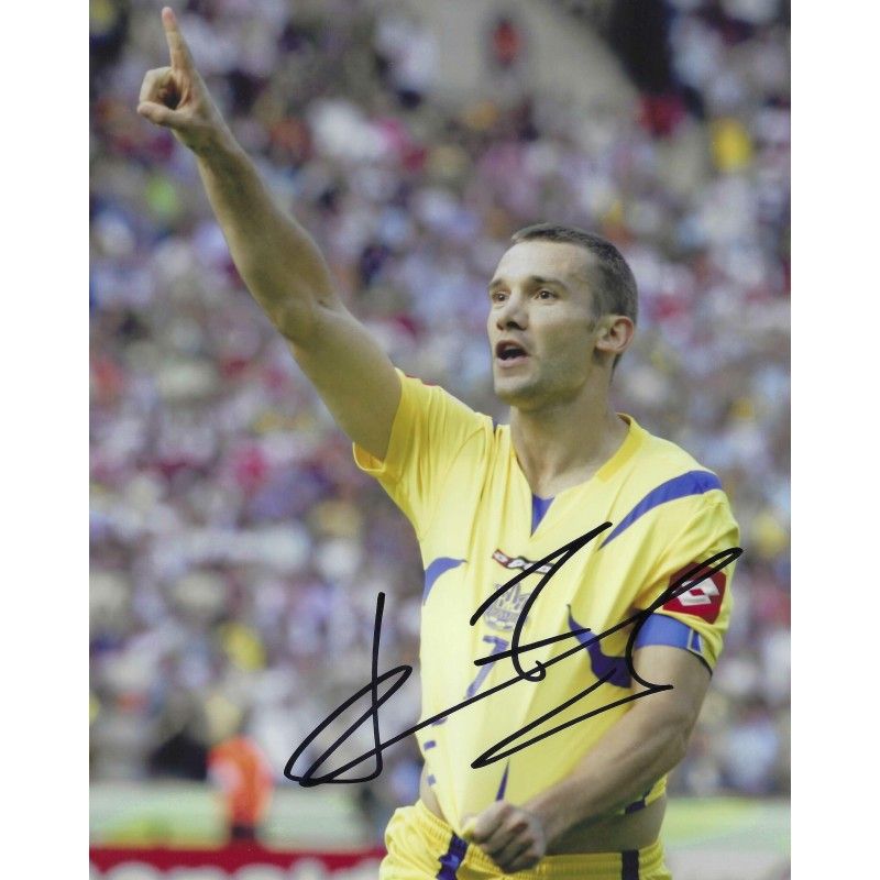 Ucraine Andriy SHEVCHENKO autograph  Signed photo 8x10 inch. Autographed Signed Sheva  Ucraine Autographed SHEVCHENKO