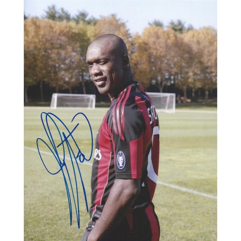 Ac Milan Clarence Seedorf  autograph  Signed photo 8x10 inch. Autographed Signed SEEDORF   Milan Autographed CLARENCE SEEDORF