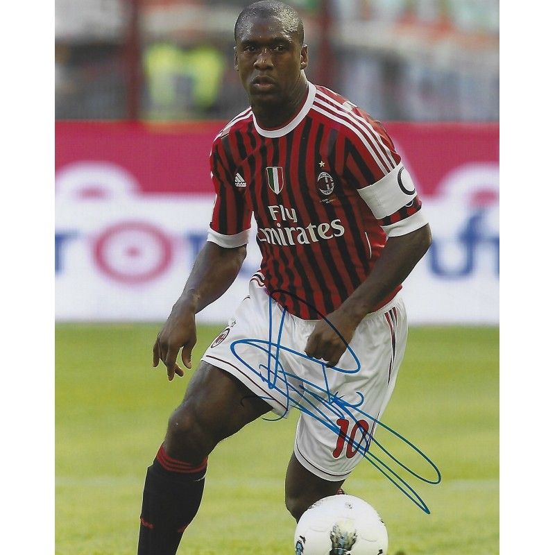 Ac Milan Clarence Seedorf  autograph  Signed photo 8x10 inch. Autographed Signed SEEDORF   Milan Autographed CLARENCE SEEDORF