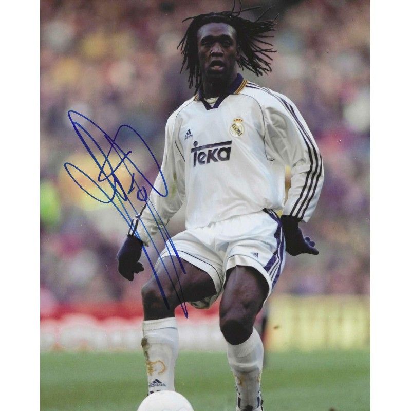 Real Madrid  Clarence Seedorf  autograph  Signed photo 8x10 inch. Autographed Signed SEEDORF   Real Madrid  Autographed CLARENCE SEEDORF