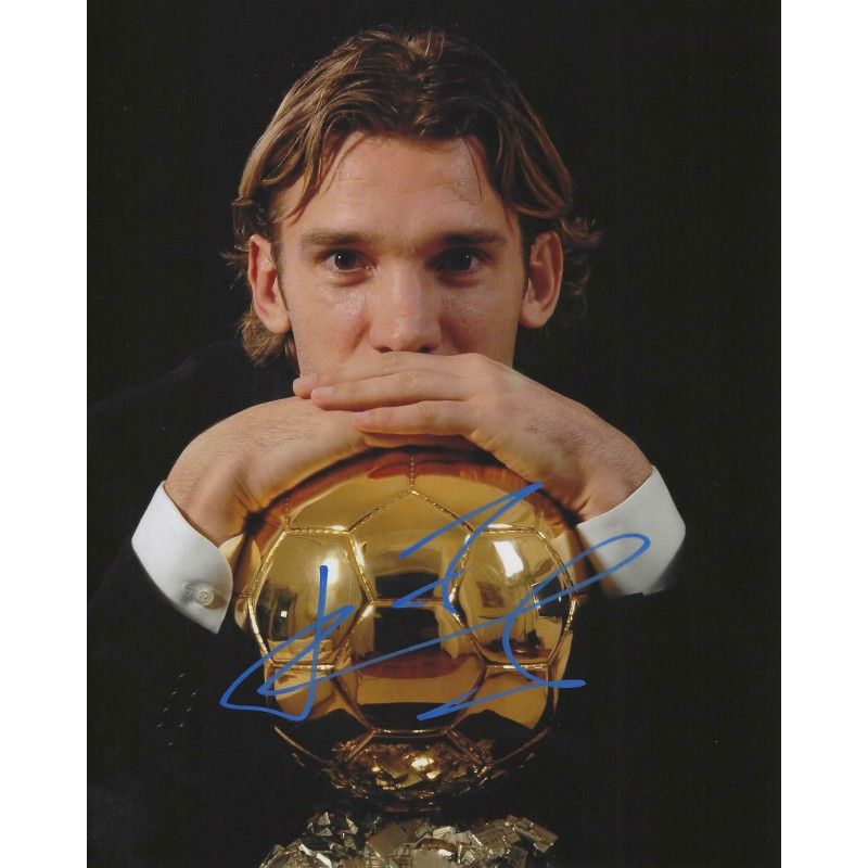 Ac Milan Andriy SHEVCHENKO autograph  Signed photo 8x10 inch. Autographed Signed Sheva  Milan Autographed SHEVCHENKO