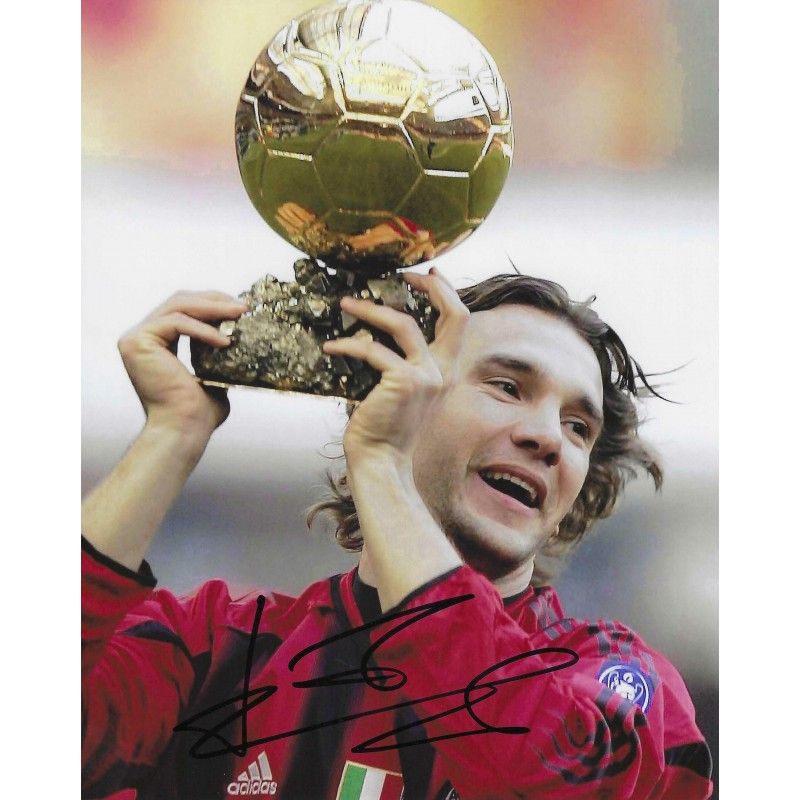 Ac Milan Andriy SHEVCHENKO autograph  Signed photo 8x10 inch. Autographed Signed Sheva  Milan Autographed SHEVCHENKO