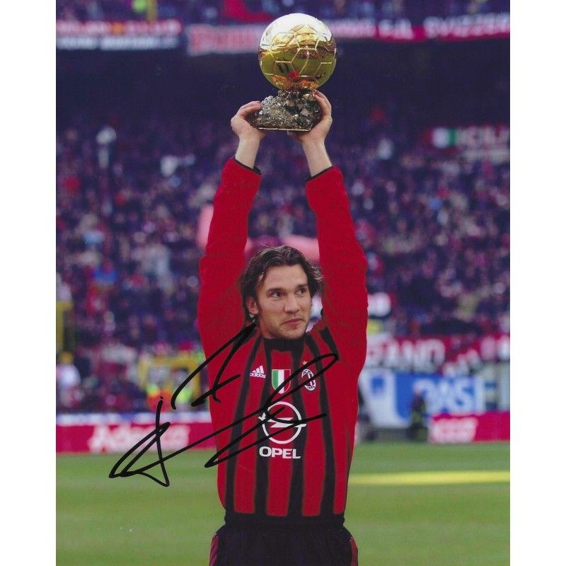 Ac Milan Andriy SHEVCHENKO autograph  Signed photo 8x10 inch. Autographed Signed Sheva  Milan Autographed SHEVCHENKO