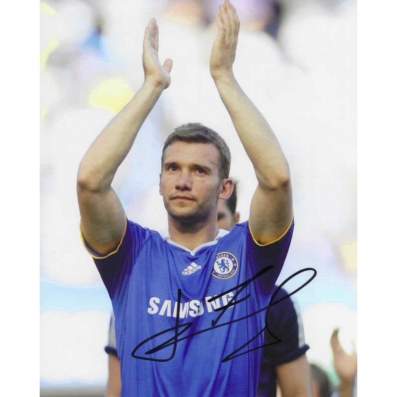 Chelsea Andriy SHEVCHENKO autograph  Signed photo 8x10 inch. Autographed Signed Sheva  Chelsea  Autographed SHEVCHENKO