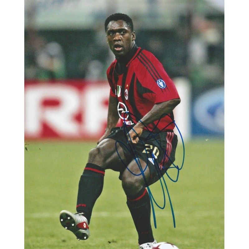 Ac Milan Clarence Seedorf  autograph  Signed photo 8x10 inch. Autographed Signed SEEDORF   Milan Autographed CLARENCE SEEDORF
