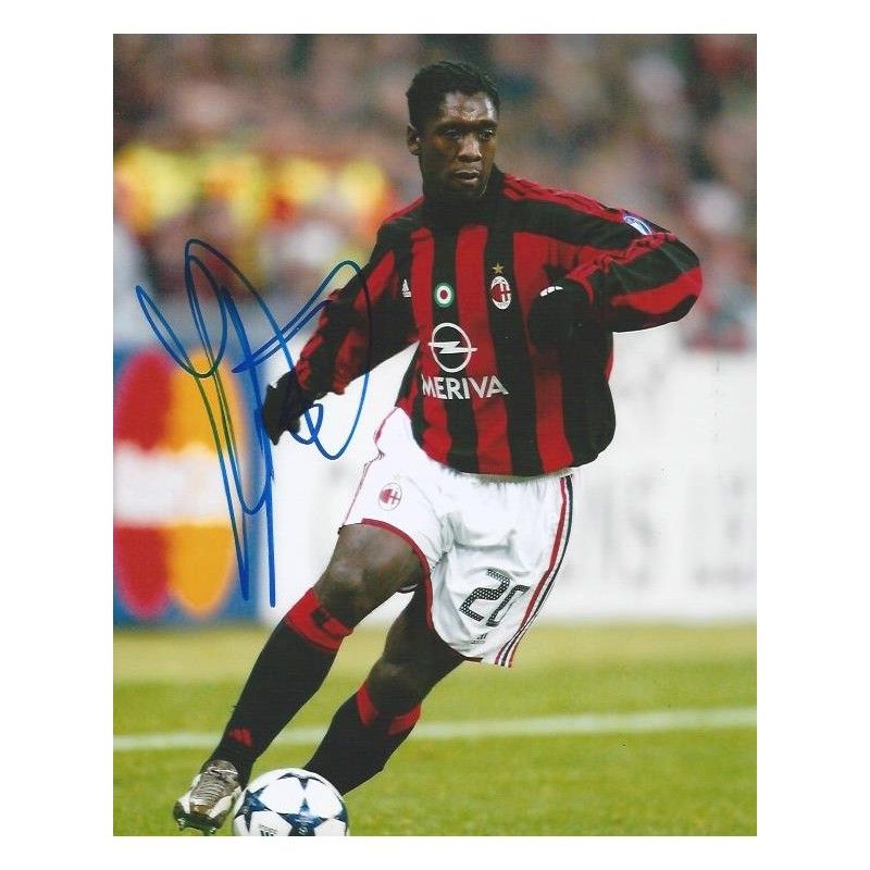 Ac Milan Clarence Seedorf  autograph  Signed photo 8x10 inch. Autographed Signed SEEDORF   Milan Autographed CLARENCE SEEDORF