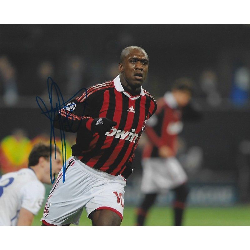 Ac Milan Clarence Seedorf  autograph  Signed photo 8x10 inch. Autographed Signed SEEDORF   Milan Autographed CLARENCE SEEDORF