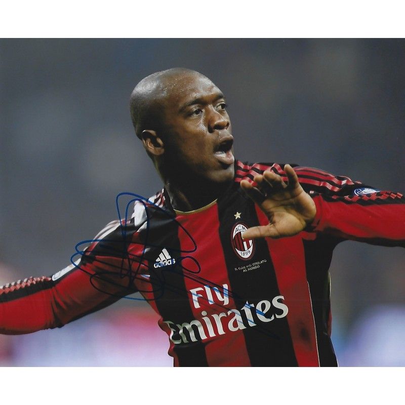 Ac Milan Clarence Seedorf  autograph  Signed photo 8x10 inch. Autographed Signed SEEDORF   Milan Autographed CLARENCE SEEDORF