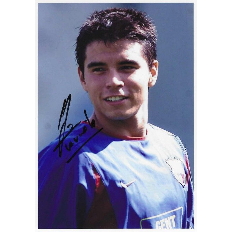 Javier SAVIOLA autograph Photo  autographed  Signed photo 8x10 inch. Autographed Signed Barcelona Saviola  Autographed SAVIOLA