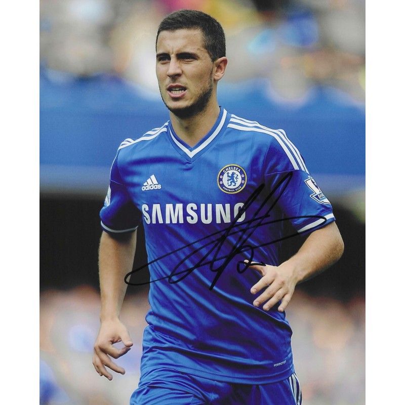 EDEN HAZARD  autograph Photo  autographed  Signed photo 8x10 inch. Autographed Signed Chelsea Hazard Eden   Autographed HAZARD