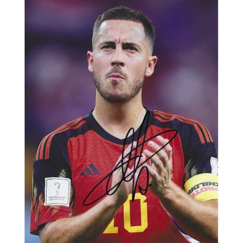 EDEN HAZARD  autograph Photo  autographed  Signed photo 8x10 inch. Autographed Signed BELGIO Hazard Eden   Autographed HAZARD