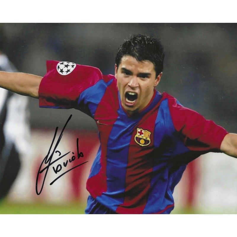 Javier SAVIOLA autograph Photo  autographed  Signed photo 8x10 inch. Autographed Signed Barcelona Saviola  Autographed SAVIOLA