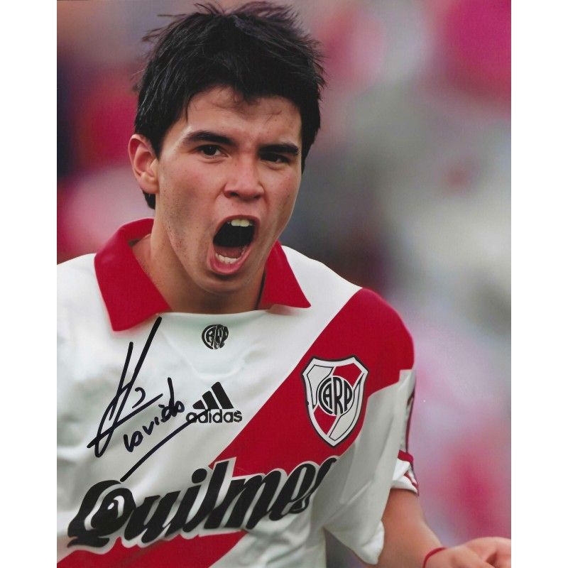 Javier SAVIOLA autograph Photo  autographed  Signed photo 8x10 inch. Autographed Signed RIVER PLATE Saviola  Autographed SAVIOLA