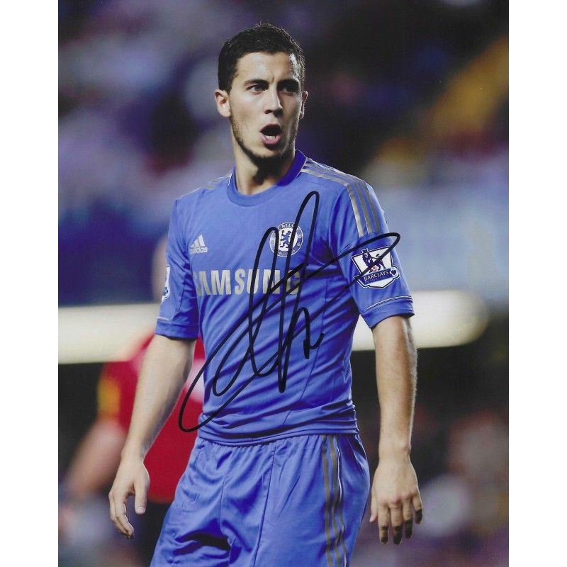 EDEN HAZARD  autograph Photo  autographed  Signed photo 8x10 inch. Autographed Signed Chelsea Hazard Eden   Autographed HAZARD