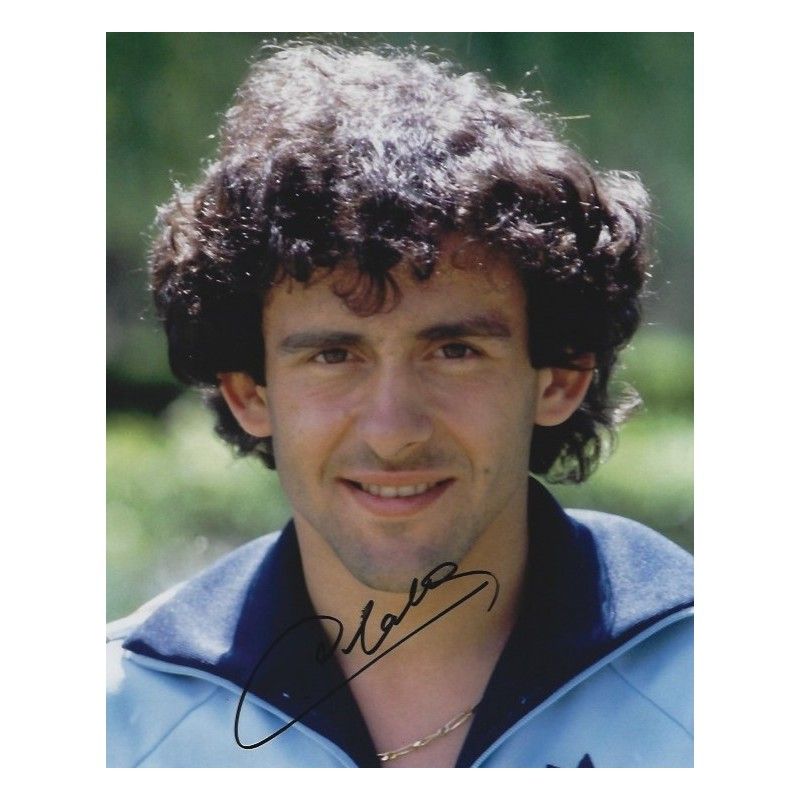 MICHEL PLATINI autograph Photo  autographed  Signed photo 8x10 inch. Autographed Signed France Michel Platini   Autographed PLATINI
