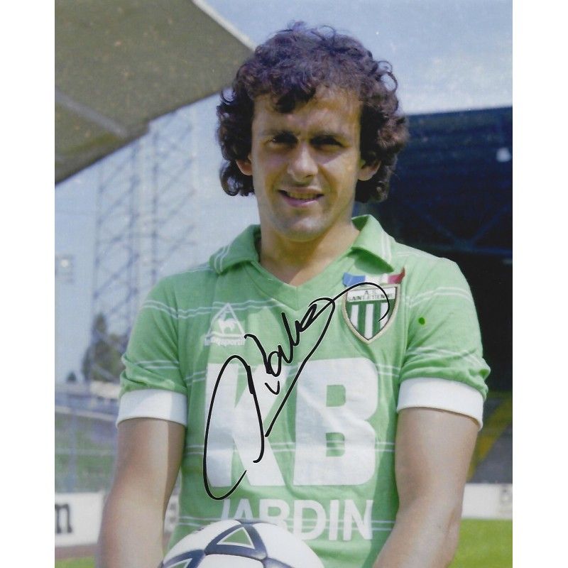 MICHEL PLATINI autograph Photo  autographed  Signed photo 8x10 inch. Autographed Signed France Michel Platini   Autographed PLATINI