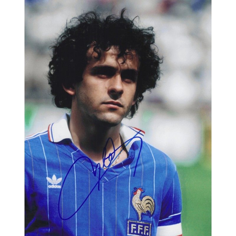 MICHEL PLATINI autograph Photo  autographed  Signed photo 8x10 inch. Autographed Signed France Michel Platini   Autographed PLATINI