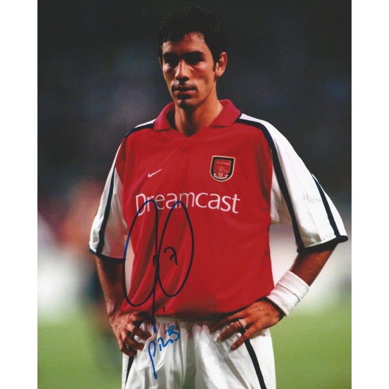 Arsenal Robert Pires  autograph  Signed photo 8x10 inch. Autographed Signed Arsenal Pires Autographed PIRES
