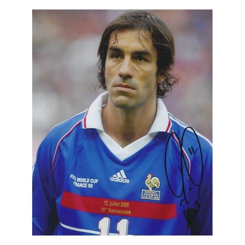 FRANCE Robert Pires  autograph  Signed photo 8x10 inch. Autographed Signed France Pires Autographed PIRES