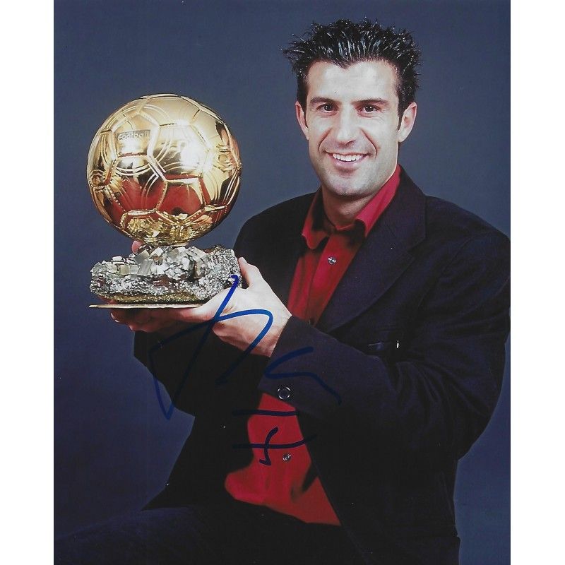 PORTUGAL LUIS FIGO  autograph  Signed photo 8x10 inch. Autographed Signed Portugal Luis Figo Autographed FIGO