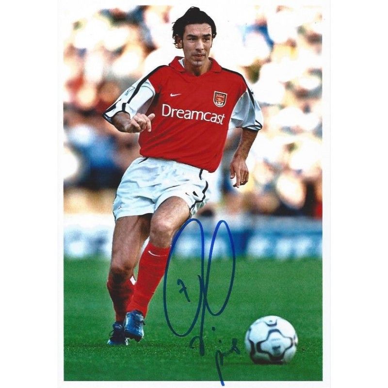 Arsenal Robert Pires  autograph  Signed photo 8x10 inch. Autographed Signed Arsenal Pires Autographed PIRES