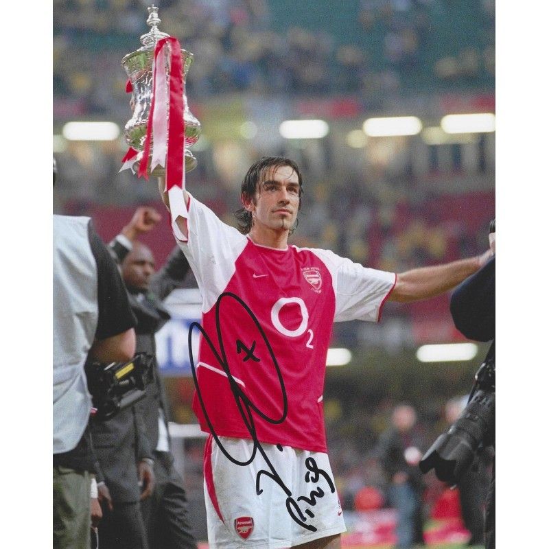 Arsenal Robert Pires  autograph  Signed photo 8x10 inch. Autographed Signed Arsenal Pires Autographed PIRES