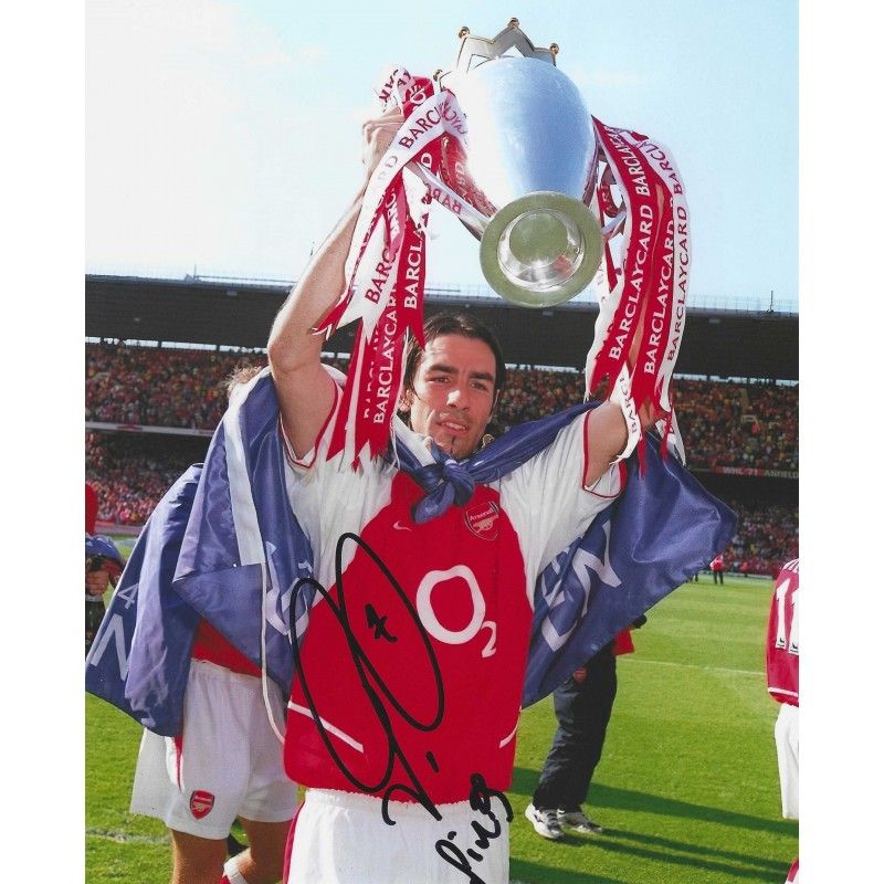 Arsenal Robert Pires  autograph  Signed photo 8x10 inch. Autographed Signed Arsenal Pires Autographed PIRES