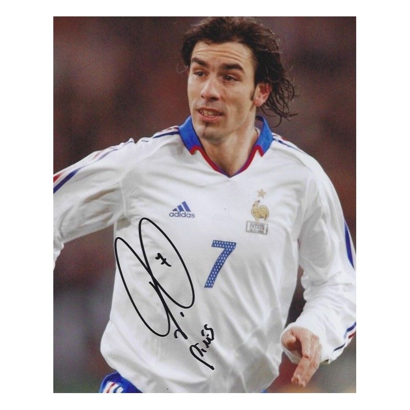 FRANCE Robert Pires  autograph  Signed photo 8x10 inch. Autographed Signed France Pires Autographed PIRES