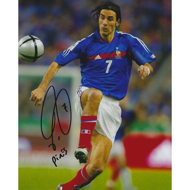 FRANCE Robert Pires  autograph  Signed photo 8x10 inch. Autographed Signed France Pires Autographed PIRES