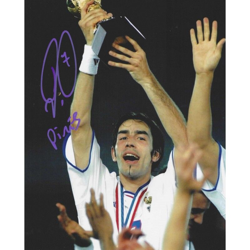 FRANCE Robert Pires  autograph  Signed photo 8x10 inch. Autographed Signed France Pires Autographed PIRES