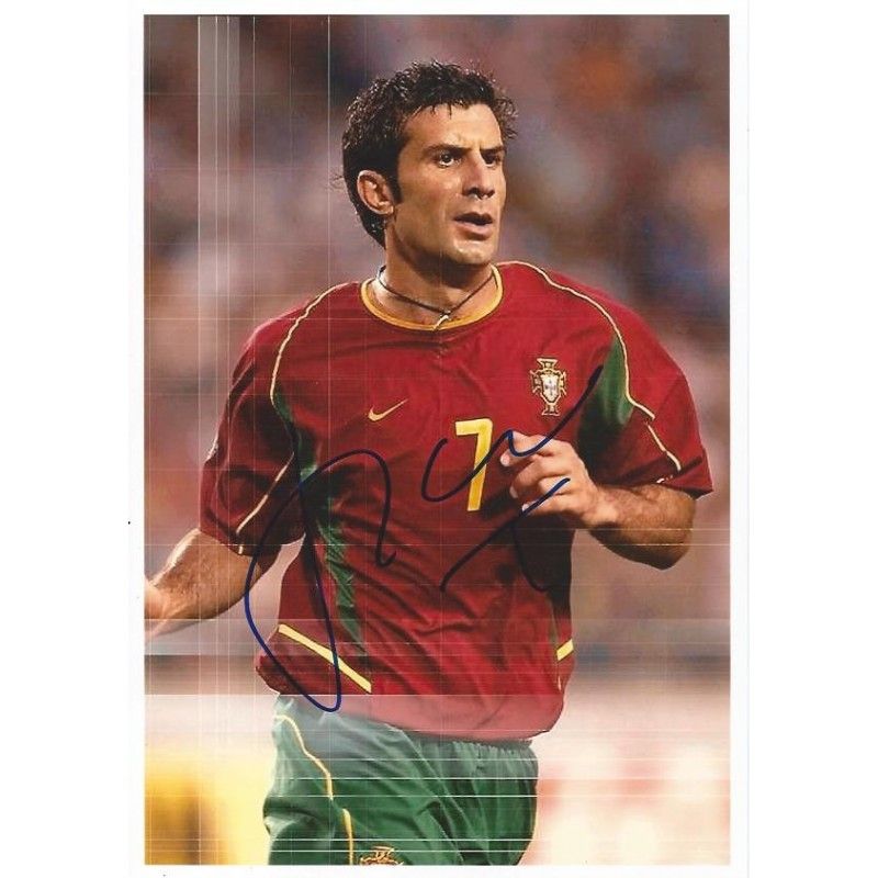 PORTUGAL LUIS FIGO  autograph  Signed photo 8x10 inch. Autographed Signed Portugal Luis Figo Autographed FIGO