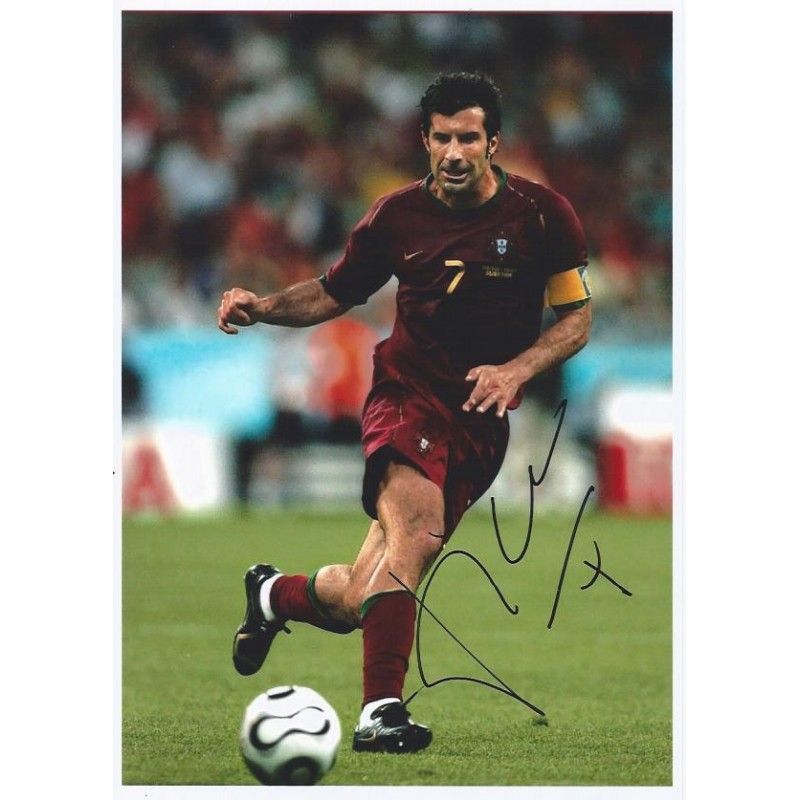 PORTUGAL LUIS FIGO  autograph  Signed photo 8x10 inch. Autographed Signed Portugal Luis Figo Autographed FIGO