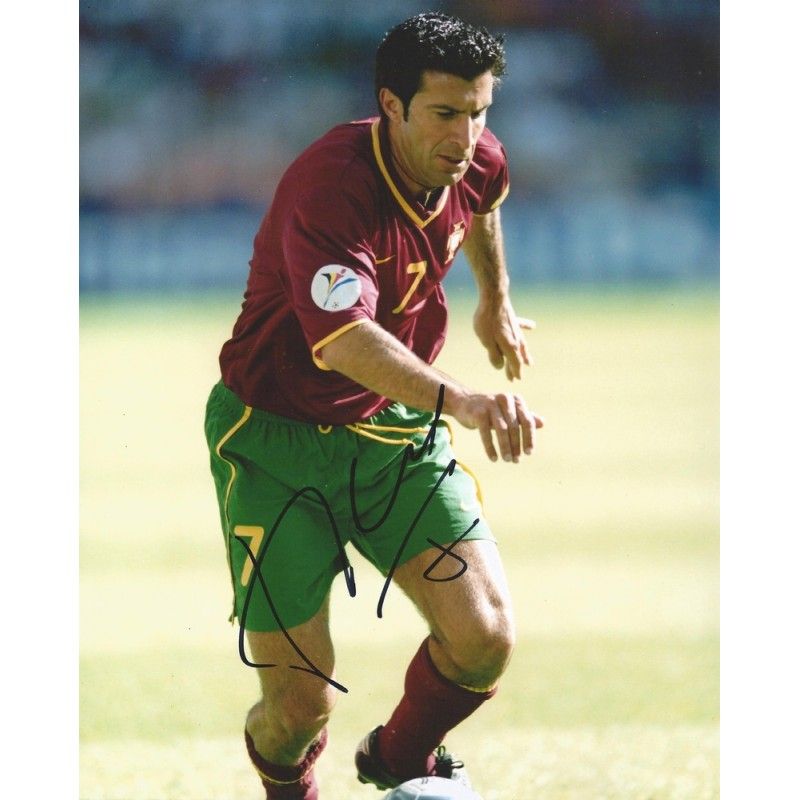 PORTUGAL LUIS FIGO  autograph  Signed photo 8x10 inch. Autographed Signed Portugal Luis Figo Autographed FIGO