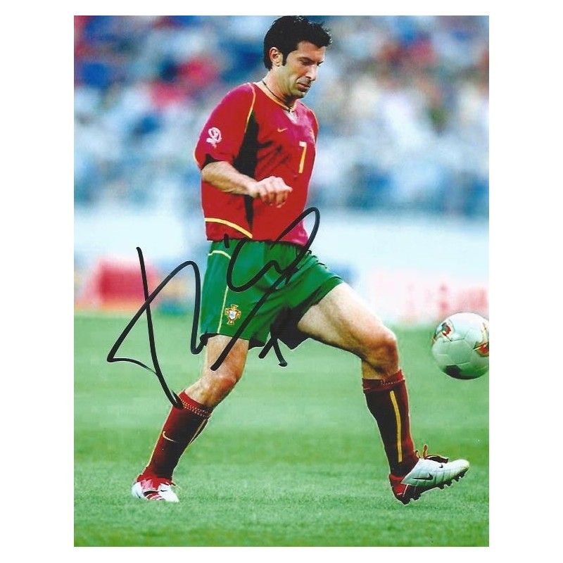 PORTUGAL LUIS FIGO  autograph  Signed photo 8x10 inch. Autographed Signed Portugal Luis Figo Autographed FIGO