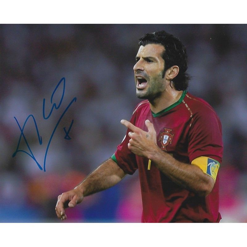 PORTUGAL LUIS FIGO  autograph  Signed photo 8x10 inch. Autographed Signed Portugal Luis Figo Autographed FIGO
